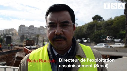 Les travaux s'accélèrent sur l'autoroute de Ben Aknoun après l'affaissement de terrain