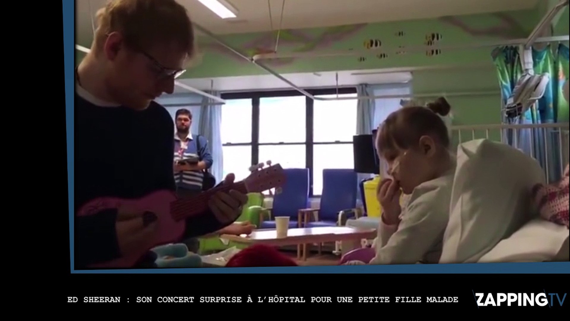 Ed Sheeran : Son concert surprise à l’hôpital pour une petite fille gravement malade (Vidéo)