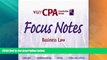 Buy NOW  Wiley CPA Examination Review Focus Notes, Business Law (CPA Examination Review Smart