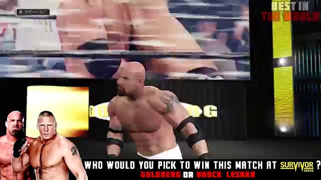 WWE 2K17 Survivor Series 2016 - Goldberg vs. Brock Lesnar Match