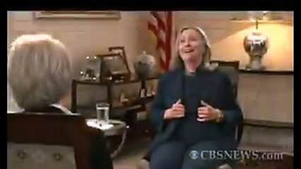 Hillary laughs at Muammar al-Gaddafi's death