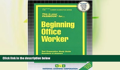 Download Video: Deals in Books  Beginning Office Worker(Passbooks) (Career Examination Passbooks)  BOOOK ONLINE