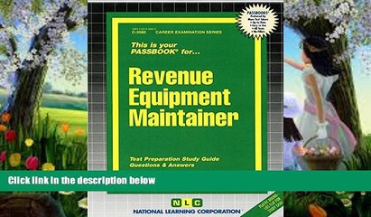 Download Video: Deals in Books  Revenue Equipment Maintainer(Passbooks) (Career Examination Passbooks)  BOOOK ONLINE