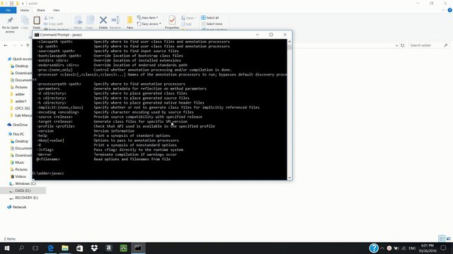 Generating Lexical Analyser and Parser with JavaCC