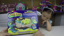 AMAZING CRA-Z-ART CRA-Z-SAND KINETIC SAND SPACE Playset GLOWS in the Dark Kid-Friendly Toy Opening