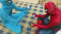 Spiderman Real Life Blue Spiderman & Red Spiderman Unboxing Pokemon Toy Superheroes fun