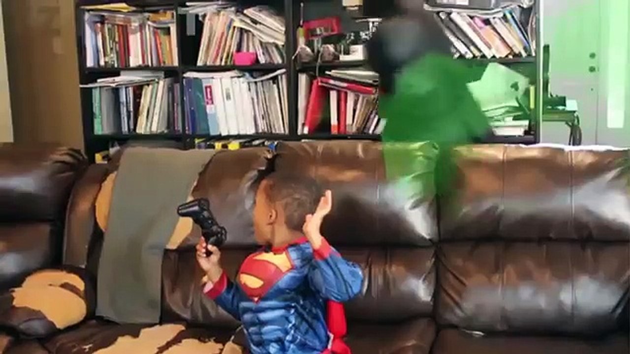 Spiderman & SUPERMAN Fart Prank on Toilet - Fun Superhero Movie in Real Life