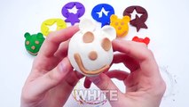 Play & Learn Colours with Play Dough Smiley Animal Star Molds | Play-Doh learning for Kids