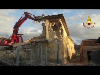 Norcia - Terremoto. Messa in sicurezza (19.11.16)