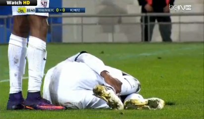 Yann Jouffre penalty GOAL HD - Toulouse 0-1 Metz - 19.11.2016 - Ligue 1