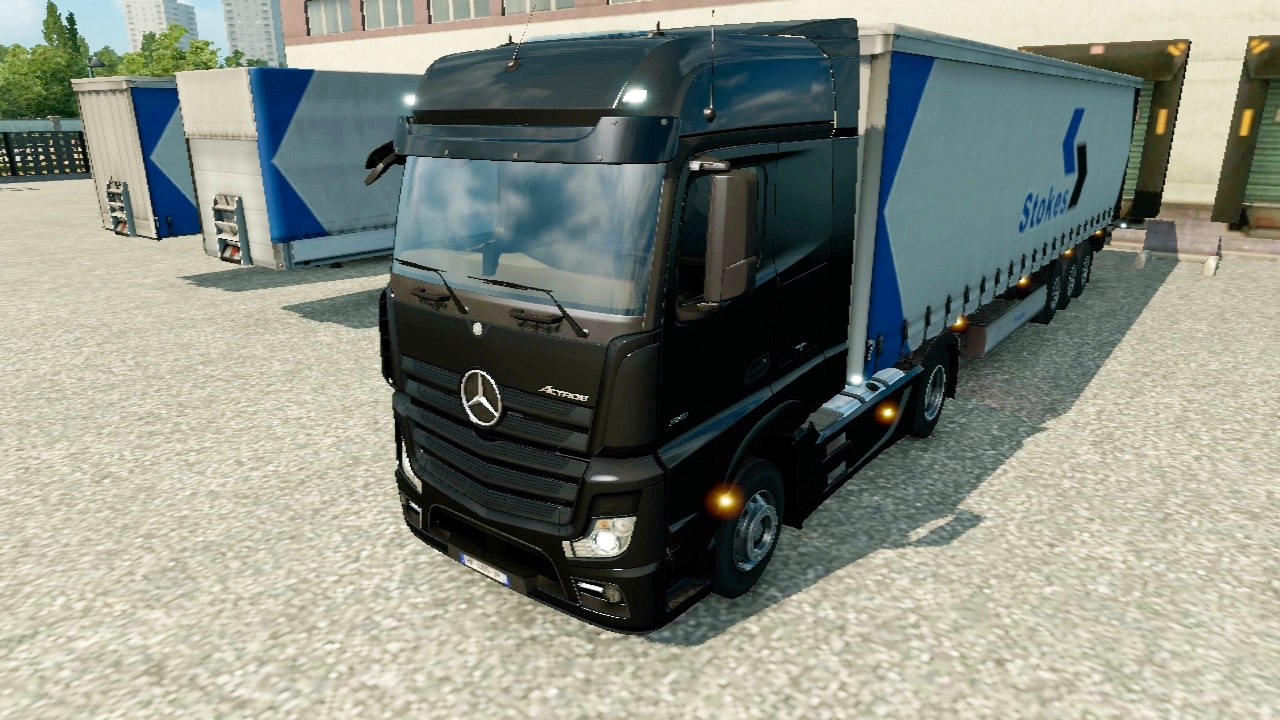Euro Truck Simulator 2 Gameplay #13 Electronics Transport to Paris With MERCEDES ACTROS Truck