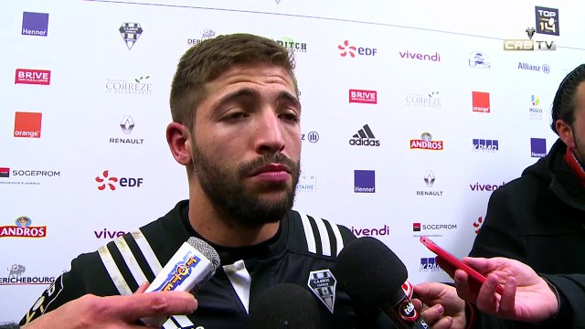 Réactions après la J12 de Top 14 : Brive 38 - 25 Pau
