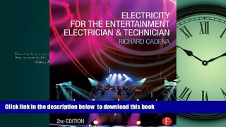 Best books  Electricity for the Entertainment Electrician   Technician BOOOK ONLINE