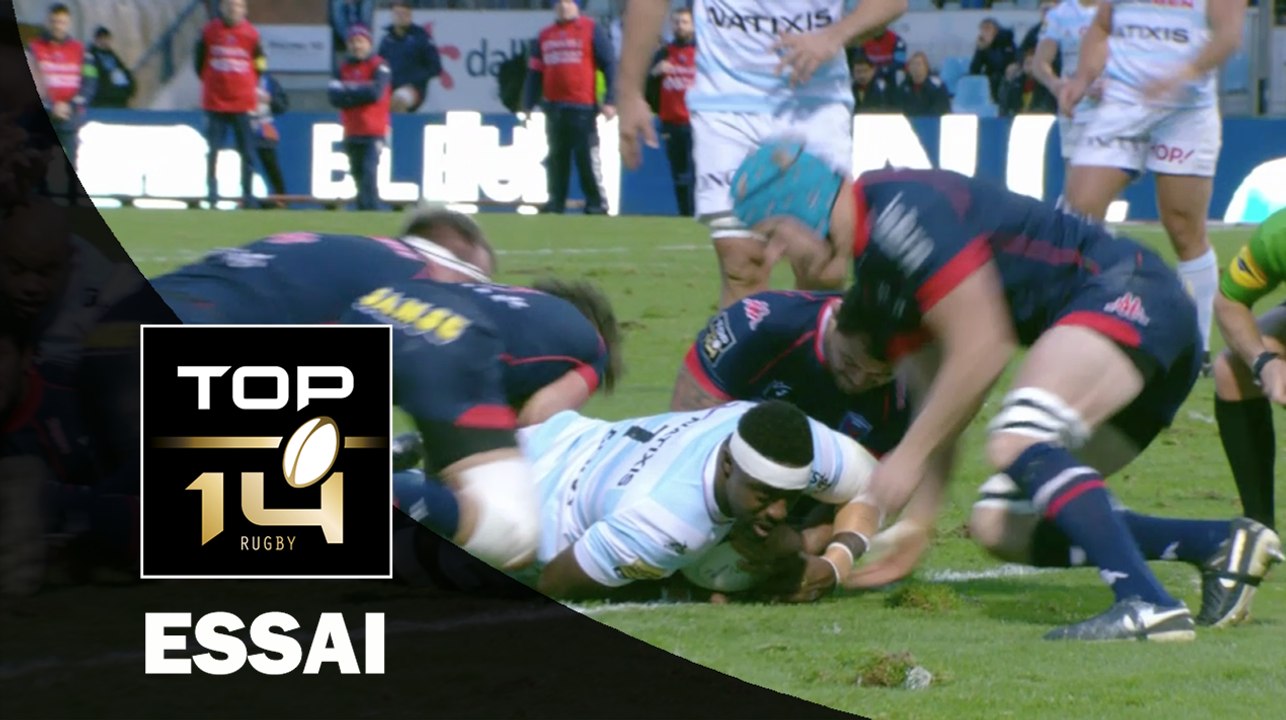 TOP 14 ‐ Essai Yannick NYANGA (R92) – Racing 92-Grenoble – J12 – Saison 2016/2017