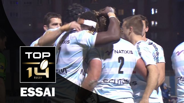 TOP 14 ‐ Essai Dimitri SZARZEWSKI (R92) – Racing 92-Grenoble – J12 – Saison 2016/2017
