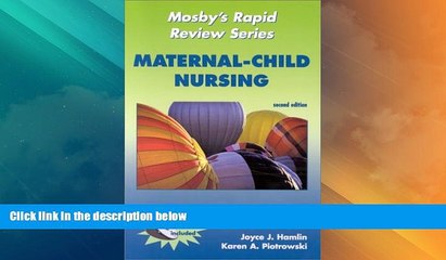 Deals in Books  Mosby s Rapid Review Series: Maternal-Child Nursing (Book with CD-ROM for