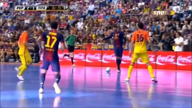 “バルサの選手はフットサルをやってもうまかった”グアルディオラ チーム VS ビラノバ チーム フットサル対決