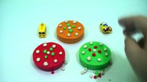kinder play doh cake - kinder surprise eggs cars toys peppa pig español