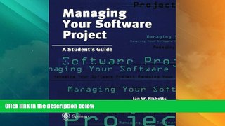 Deals in Books  Managing Your Software Project: A Student s Guide  Premium Ebooks Online Ebooks