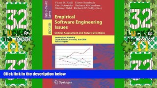 Deals in Books  Empirical Software Engineering Issues. Critical Assessment and Future Directions: