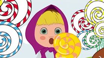 Masha and Dora in The Candyland Cartoon Finger Family Nursery Rhymes