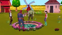Spiderman Cartoons Finger Family Nursery Rhymes For Children | Ringa Ringa Roses Rhymes