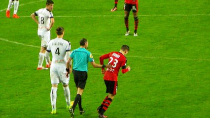 19/11/16 : SRFC-SCO : changement Hunou / Erasmus (86')