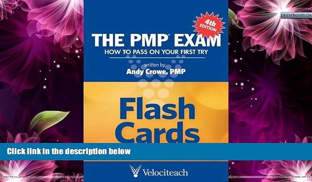 Deals in Books The PMP Exam: Flash Cards (Test Prep series) [Cards] [2010] (Author) Andy Crowe