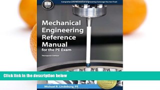 Big Deals  Mechanical Engineering Reference Manual for the PE Exam, 13th Ed  BOOK ONLINE