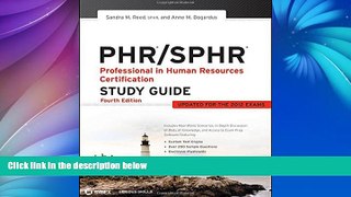 Big Deals  PHR / SPHR: Professional in Human Resources Certification Study Guide  BOOOK ONLINE