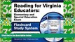 Big Sales  Reading for Virginia Educators: Elementary and Special Education Exam Flashcard Study