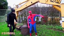 SPIDERMAN vs BATMAN TREASURE Spiderman Fun Superhero Movie In Real Life SHMIRL