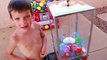 Superhero Family Vending Machine Worlds Largest Gumball Pool Float~ Toy Challenge
