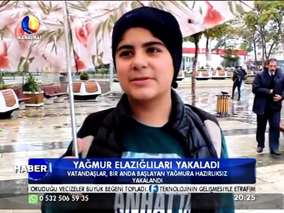 Kanal Fırat Haber Yağmur Elazığlıları Yakaladı
