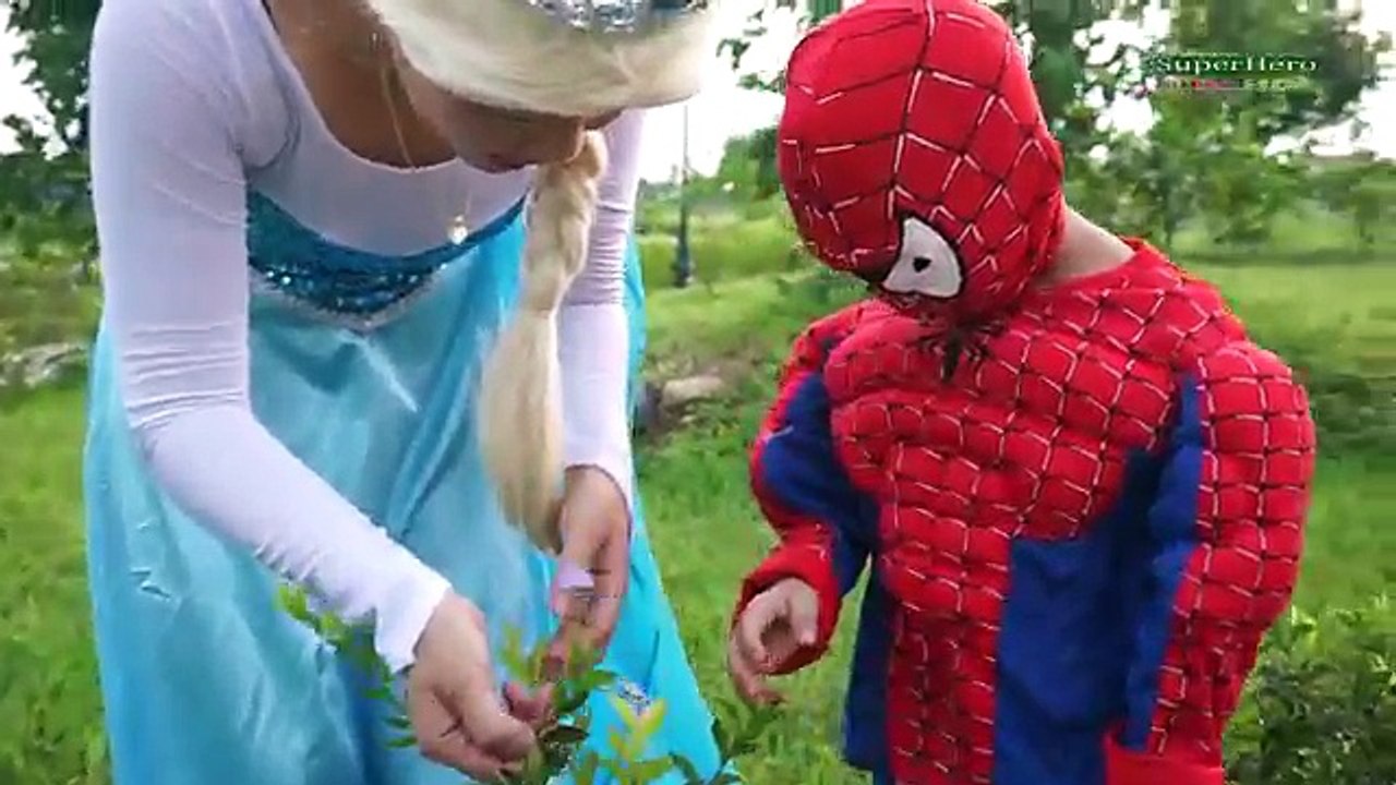 Joker vs Spiderman Fozen Elsa & Hulk, Fun Joker beggars w/ Funny Superhero Movie