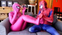 Spiderman vs Frozen Elsa & Venom! w/ Pink Spidergirl & Cinderella Shoes, Joker, Maleficent Toilet