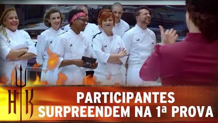 Participantes surpreendem na primeira prova