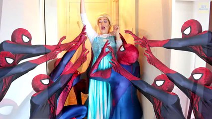 Frozen Elsa & Spiderman WITCH ATTACK! part2