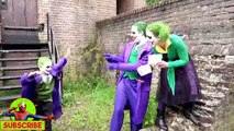 FROZEN ELSA SPIDERMAN WATER BALLOON Prank w Bad JOKER Bad Baby Joker Funny Superhero Video 4K