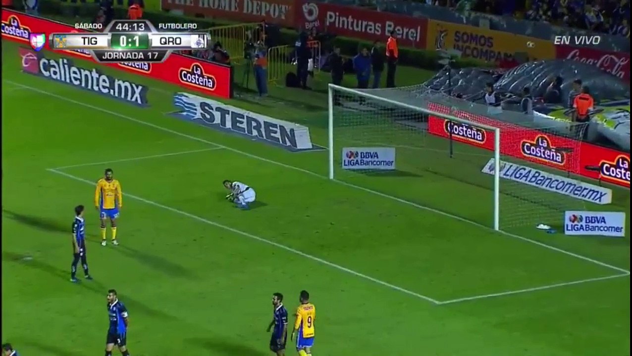 Resumen del Partido Tigres 1-2 Queretaro Jornada 17 Apertura 2017