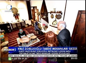 Kanal Fırat Haber Vali Zorluoğlu Tarihi Mekanları Gezdi