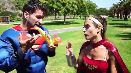 SPIDERMAN uses magic remote control to make FROZEN ELSA become Little | #4