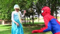 Spiderman & Frozen Elsa Fall in Love! Wedding Marriage Proposal Disaster   Funny Joker Prank