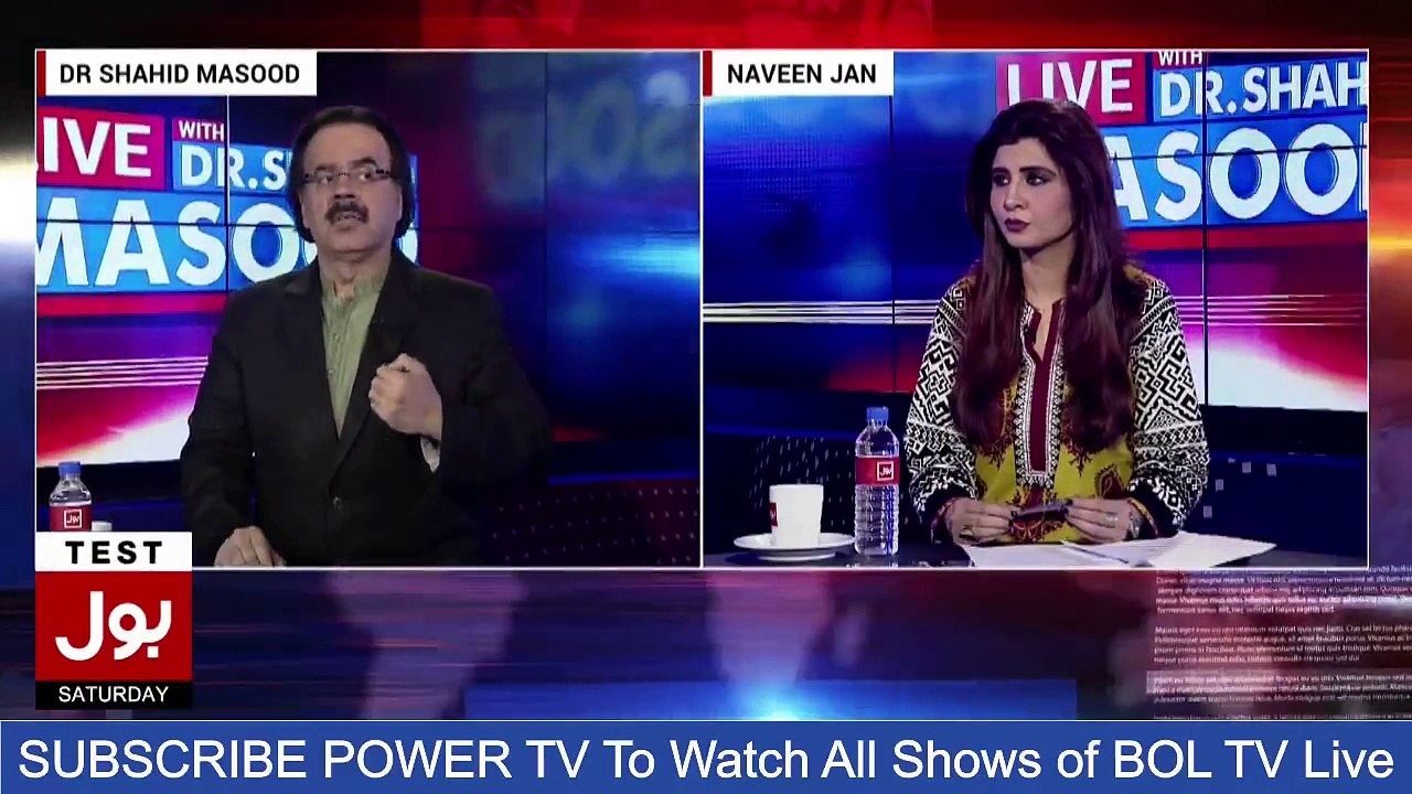 Live With Dr Shahid Masood - 19 November 2016