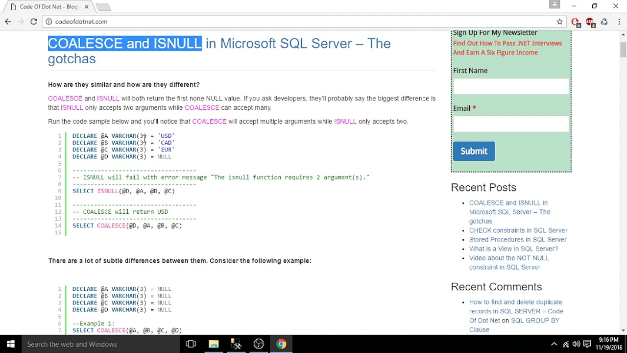 SQL Job Interview Prep