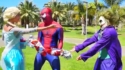 Spiderman & Superman vs Joker vs Surprise eggs Poo Treasure Hunt - Fun Superhero in Real Life