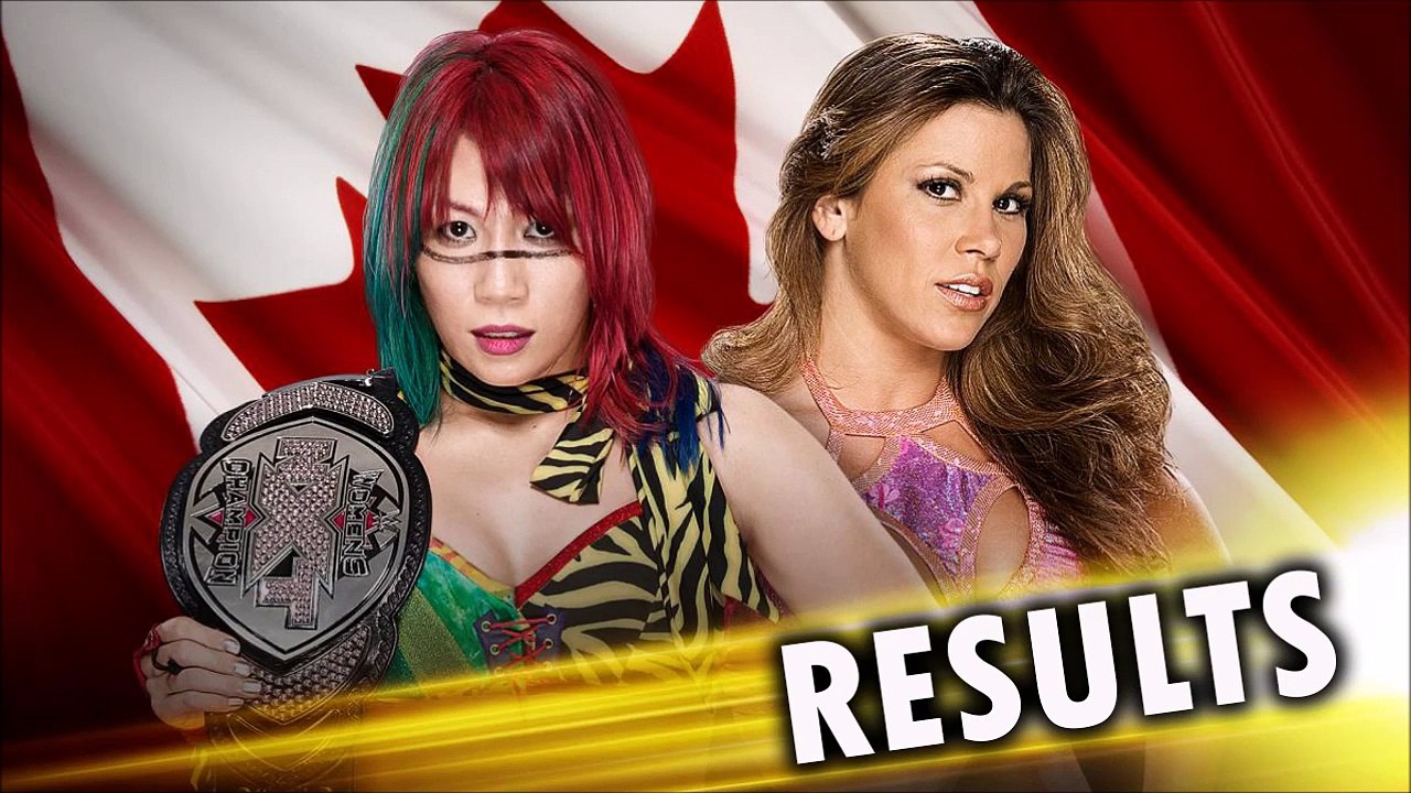 WWE NXT Takeover Toronto - Mickie James VS Asuka NXT Women's Title RESULT