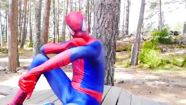 Spiderman & Frozen Elsa (Cinderella Shoes) w/ Superman & Power Rangers vs Maleficent Pink Spidergirl