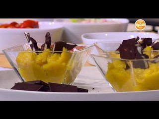 البطاطا الحلوة بالشيكولاتة الغامقة واللوز  | سالي فؤاد