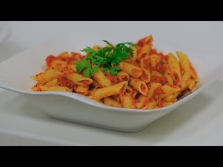 مكرونة بالزعتر و الطماطم | نجلاء الشرشابي